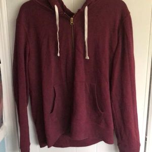 Maroon zip up hoodie